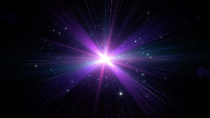 Naklejka premium Abstract digital lighting effect sparkle shiny bright optical lens flare background.
