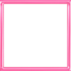 square pink metalic frame