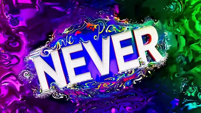 Bright text never in frame as symbol of denial, impossibility, inaccessibility and unrealizability.