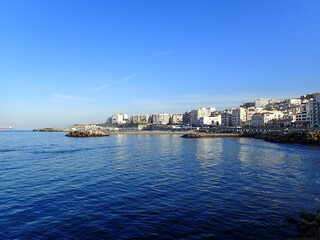Fototapeta premium algeria, capital, mediterranean sea, africa, north africa, algiers, aerial africa, algeria capital, algerian, african village, algeria tourism, aerial, arab, road, arabic, jijel, morning, african.