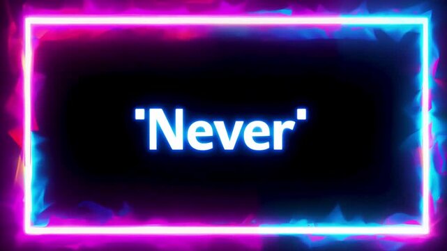 Bright text never in frame as symbol of denial, impossibility, inaccessibility and unrealizability.