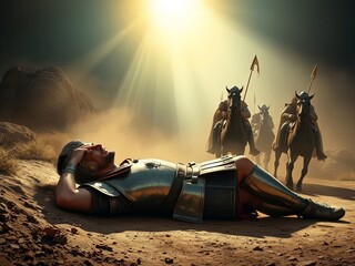 Gospel Images from the Bible NT - Saul's conversion on the road to Damascus © Snap2Art