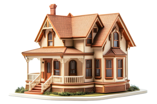 Beautiful vintage house with a charming facade, perfect for showcasing architectural design and home culture.