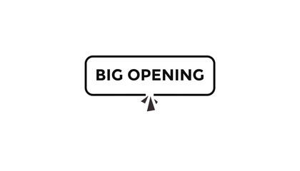 Big opening button web banner templates. Vector Illustration 