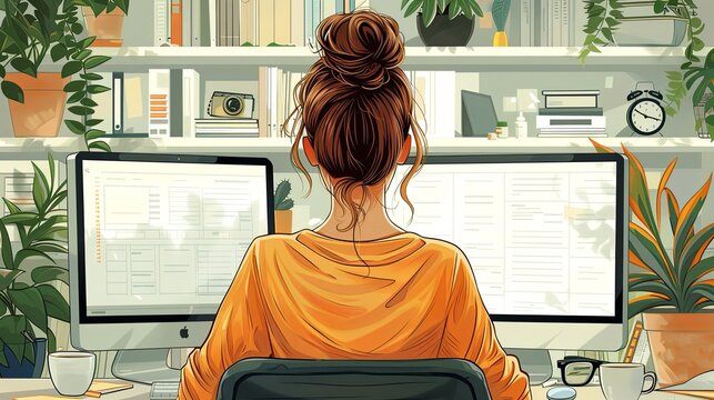 Telework people bento grid illustration set. Working from home 2D vector image collage design graphics collection. Telecommuting adults. Multinational freelancers flat characters moodboard layout