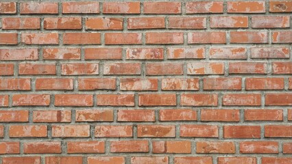 Obraz premium Orange brick wall texture background. Background for text. Red brick wall texture background. Abstract Brick Wall Pattern.