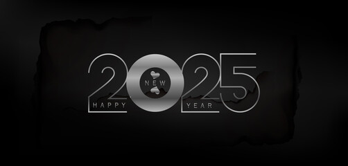 Bright burst in celebration of Happy New Year 2025, featuring striking numbers and a joyful atmosphere