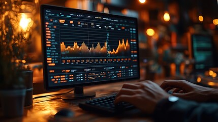 Business people analyzing financial data and trading forex with digital tools