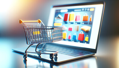 Online shopping concept