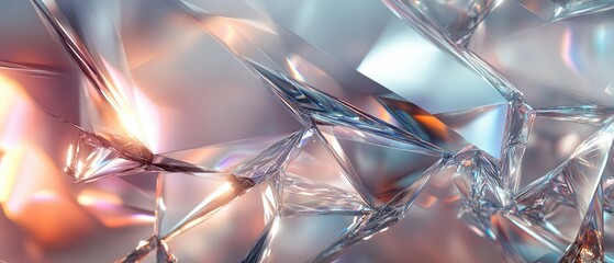 Transparent glass texture background sharp reflections and light refractions with a futuristic abstract design