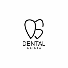 LINE ART DENTAL LOGO DESIGN