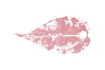 Pink watercolor background. Artistic hand paint. Isolated on transparent background.
