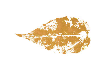 Orange watercolor background. Artistic hand paint. Isolated on transparent background.
