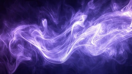 ethereal swirls of white and purple smoke against a dark background creating a mesmerizing and mystical atmospheric effect