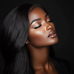 portrait of a person with a makeup