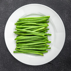 green beans fresh vegetable string bean fresh meal food snack on the table copy space food background rustic top view keto or paleo diet vegetarian vegan food