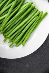 green beans fresh vegetable string bean fresh meal food snack on the table copy space food background rustic top view keto or paleo diet vegetarian vegan food