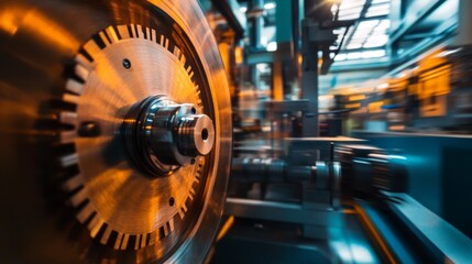 Obraz premium Efficient Production Planning, a focused team analyzing workflows and optimizing schedules in a bustling manufacturing environment, enhancing productivity and resource management.