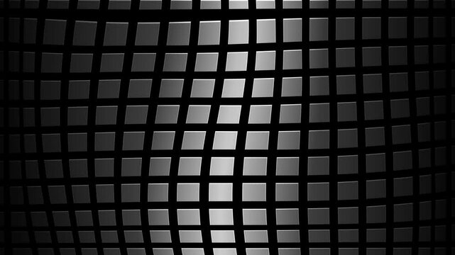 animated video with a background of boxes moving like waves with silver color. moving box background footage.