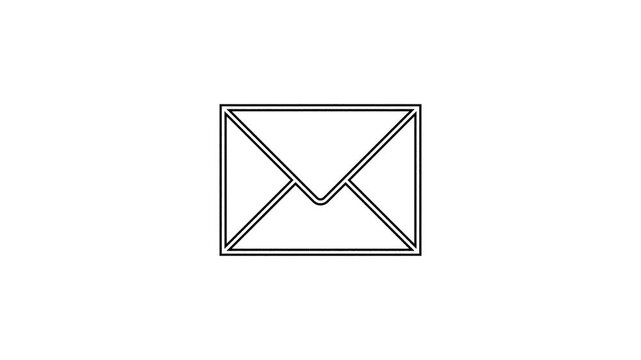 gmail icon animation on whate background. email, massege