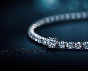 A close-up of a diamond-encrusted necklace isolated, with each gemstone showcasing clarity and brilliance diamond necklace, gemstone, clarity