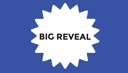 Big reveal button web banner templates. Vector Illustration 
