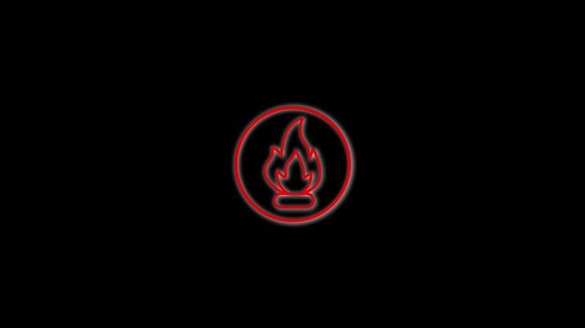 Fire line icon.line hot burn flame fire emblem burn icon or logo isolated sign symbol icon illustration