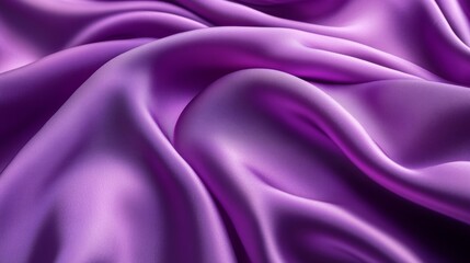 Obraz premium Purple silk fabric with smooth flowing texture, luxurious and elegant concept