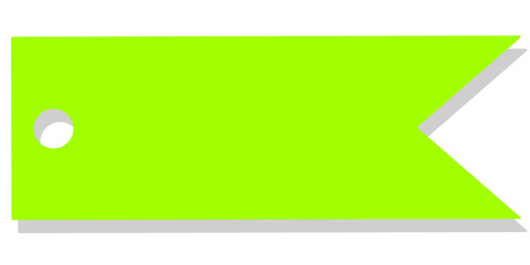 Obraz premium tag, tag isolated, label with shadow, green label on white, green label with shadow, sign on white background, ribbon, sign, illustration of an background with place for your text, png