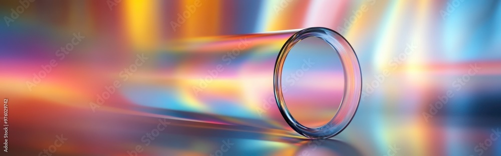 Poster Understanding the Diffraction of Light Through a Cylindrical Glass Tube in a Colorful Setting
