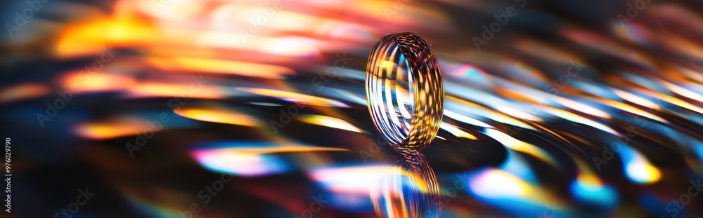 Poster Exploring the Diffraction of Light Through a Water Droplet on a Reflective Surface