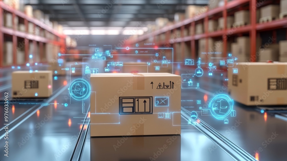 Poster dive into the exciting future of package tracking and logistics by utilizing augmented reality techn