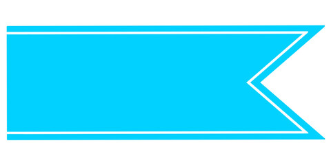 Obraz premium Blue folder isolated on white, blue icon, blue background with place for text, sign, flag, ribbon, banner, blue ribbon, blue flag, blue banner, blue sign, sign isolated, note, tag, png