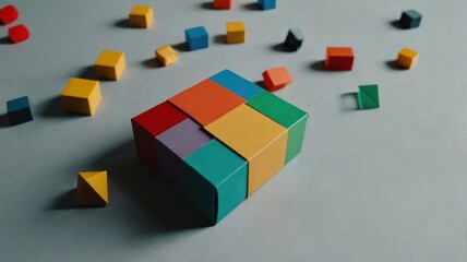 cubes on a white background