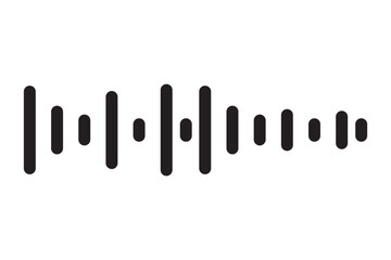 sound icon set. digital recorder voice audio wave vector symbol. soundwave frequency icon in black and white color. Sound waves, Equalizer, Audio waves, Radio signal,