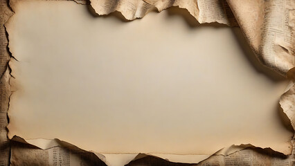 old paper with burnt edges