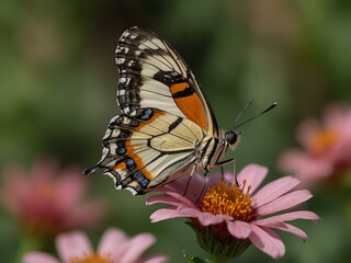 Close-up of a butterfly on a flower.