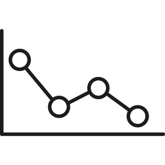 Graphic and Statistic, Financial Earnings Analytics Graph. Vector Icon