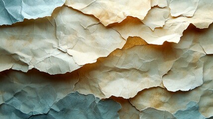 an Abstract watercolor waves in indigo and light blue, depicting mountains and fluidity on a white background.