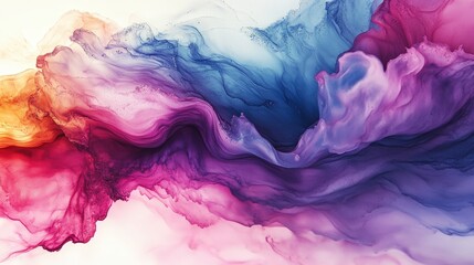 Colorful alcohol ink abstract background image.