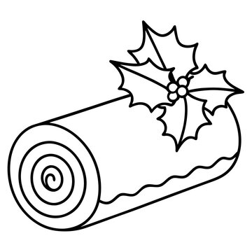 Yule Log clip art preview