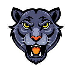 Vector icon Black panther symbol face