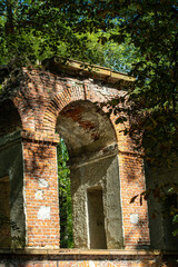 Naklejka premium Romantic Park in Arcadia, Poland.