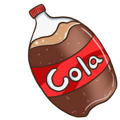 Cola, beverage soda, fizzy drink, caffeine and cocktail in the bottle