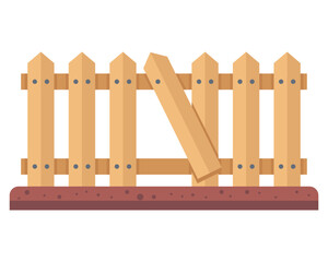 hole in a wooden fence. secret passage to a private plot