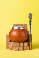 calabash on a cane sugar throne, layout, place to copy