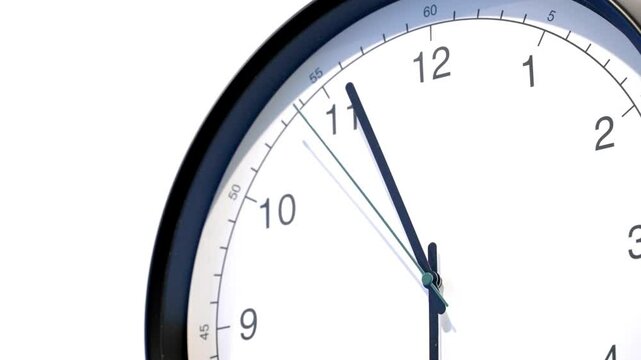 A clock on the wall features a second hand moving steadily, emphasizing the importance of effective time management and organization throughout the day.