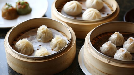 Steaming Deliciousness: A Close-Up of Dumplings