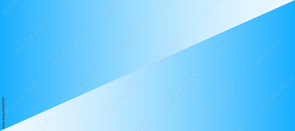 Poster light blue and white diagonal background, light gradient color style