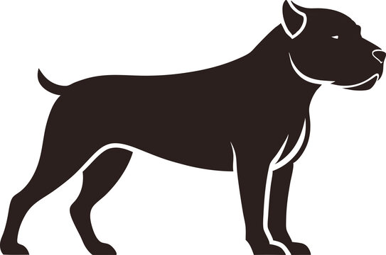 Beabull dog silhouette vector art  .This is an editable and printable vector eps file.